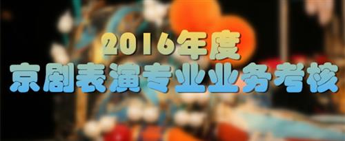我要看免费的操美女的小紧骚逼国家京剧院2016年度京剧表演专业业务考...